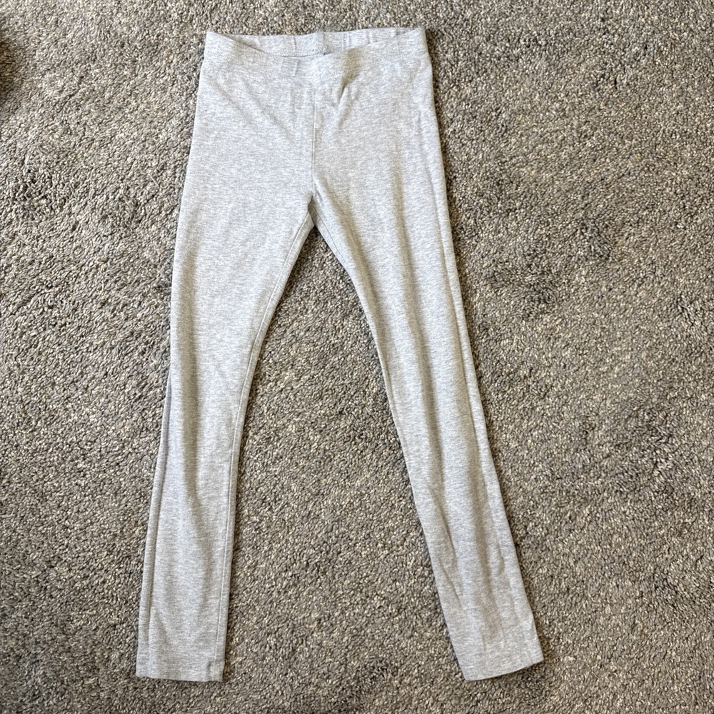 Wonder Nation Girl's Gray Cottonβ Full Length Leggings Size M 7-8